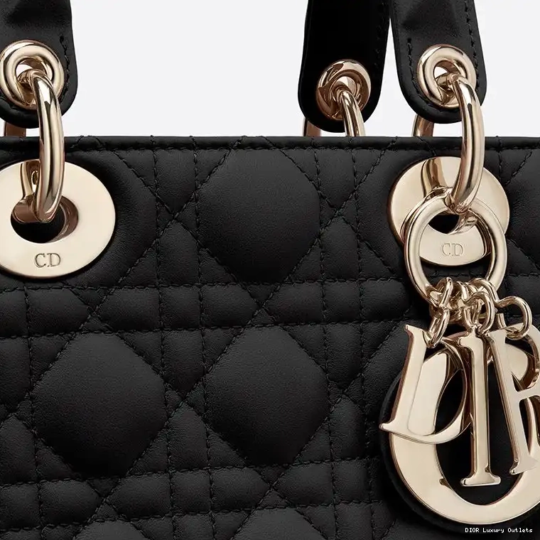 Cheap Cannage Lambskin My Bag Black Lady ABCDior Dior 0625 Luxury